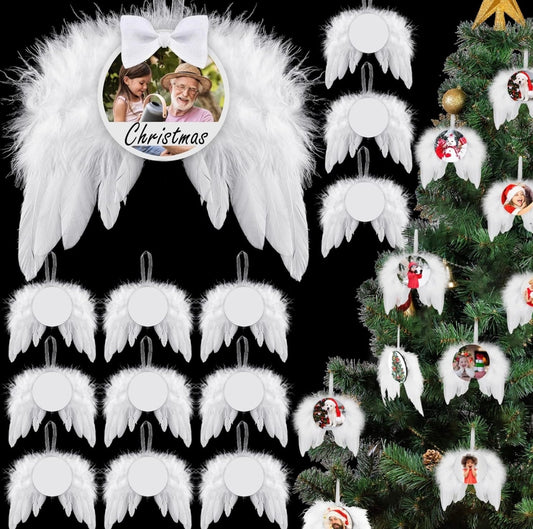 Angel wings customized ornaments