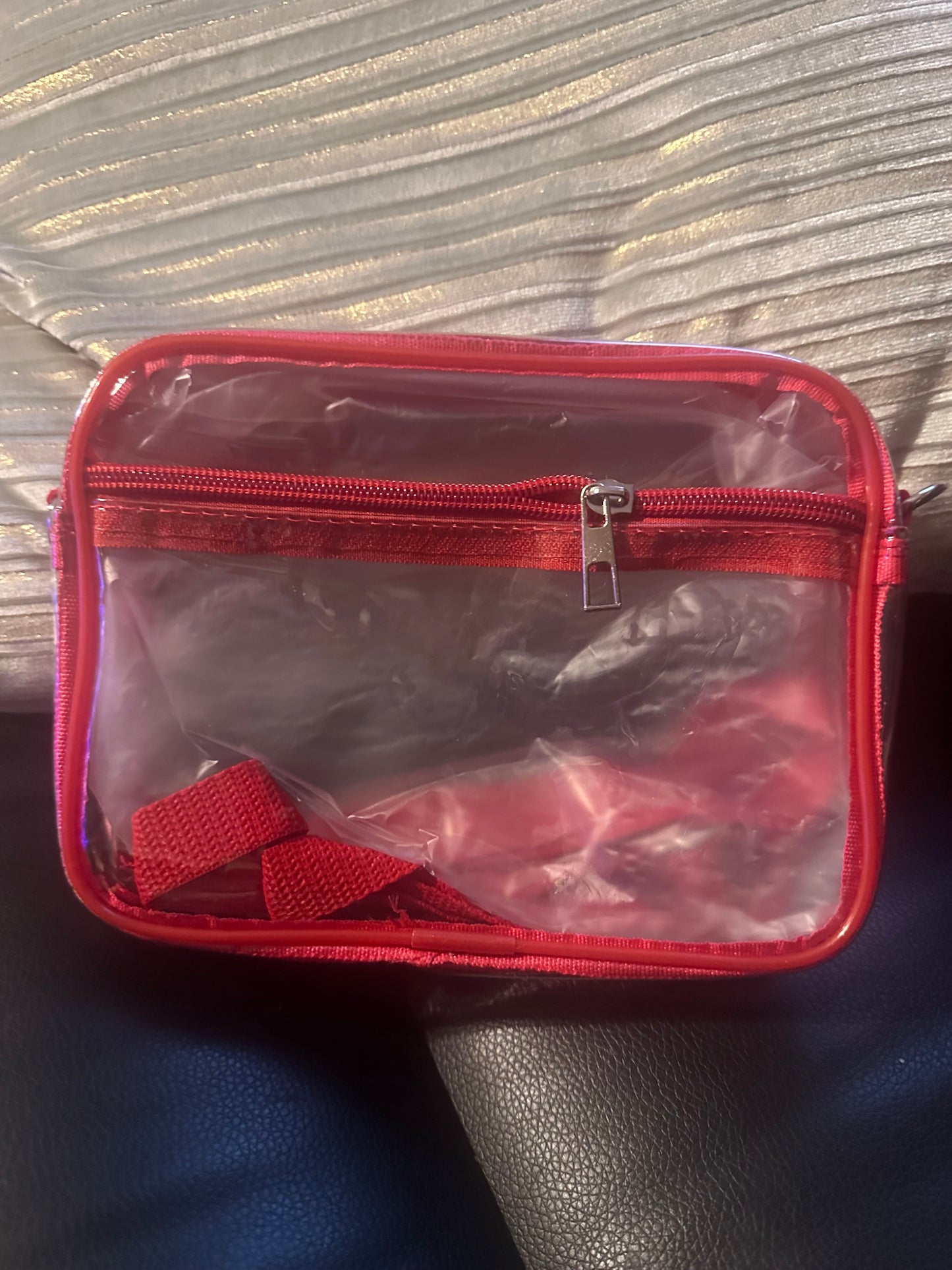 Clear horizontal customizable purse